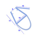 Flexible Bubble Shower Seal for Gaps 10-15mm