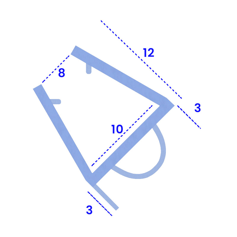 Durable PVC U-Section Shower Seal Various Lengths Available