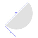 Reliable White Threshold Seal for Straight Edges of Showers and Baths