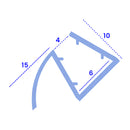 High-Quality PVC U Shower Seal – Easy Installation for Straight Glass