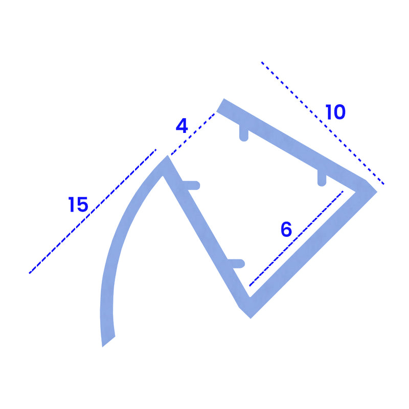 High-Quality PVC U Shower Seal – Easy Installation for Straight Glass
