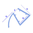 Effortless Installation Clear Shower Seal for Glass Thicknesses 8-10mm