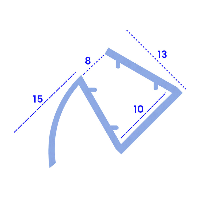 Effortless Installation Clear Shower Seal for Glass Thicknesses 8-10mm