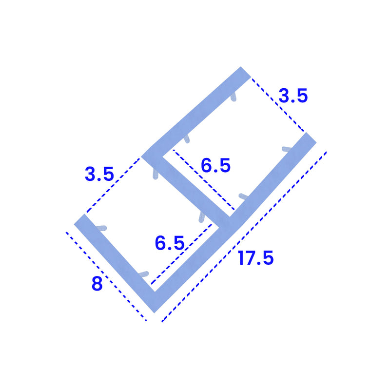 Clear Shower Screen Corner Seal for 4mm-6mm Glass