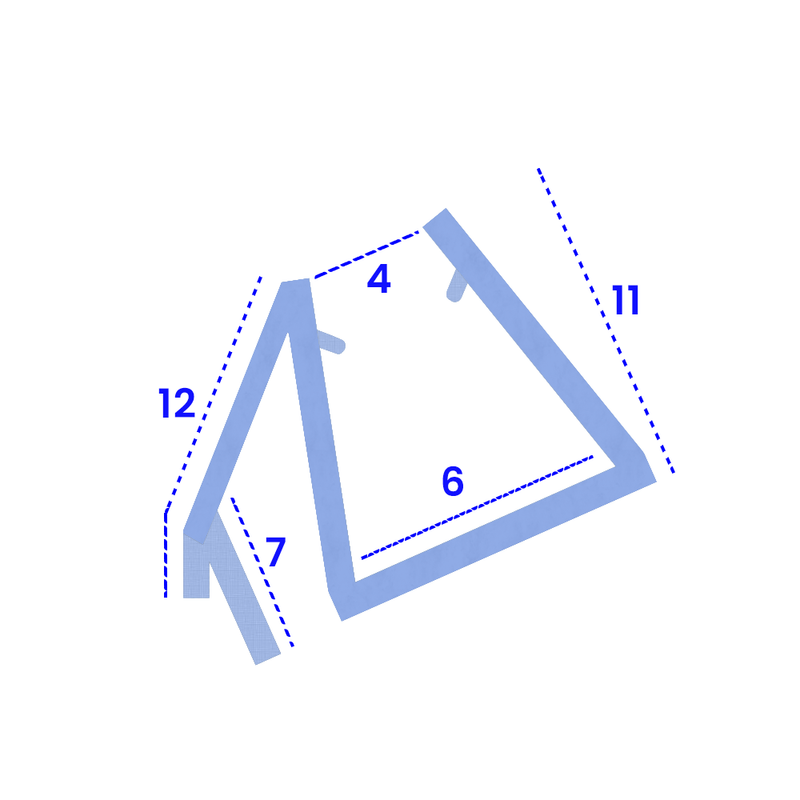 PVC U-Section Seal for Shower & Bath Stops Water Over Threshold