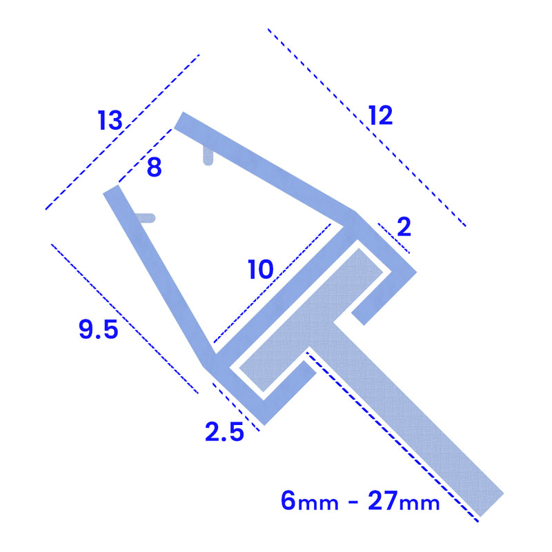 High-Quality 10mm Clear Shower Seal for Straight Glass