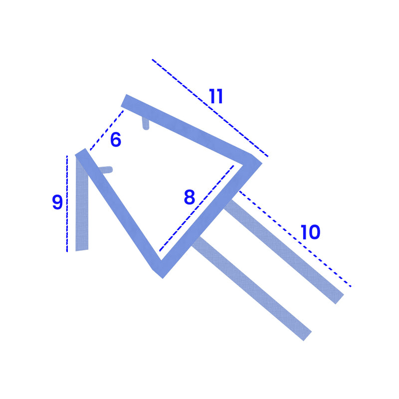 Flexible Shower Screen Seal for Gaps 5mm-10mm No Adhesive Needed