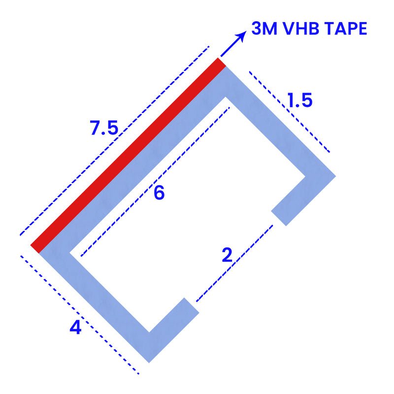 Clear Adhesive Seal with Replaceable T-Slot Insert