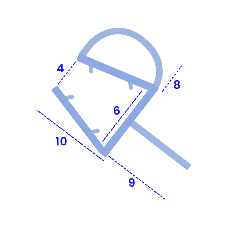 Customizable Shower Seal Suitable for Both Horizontal & Vertical Use