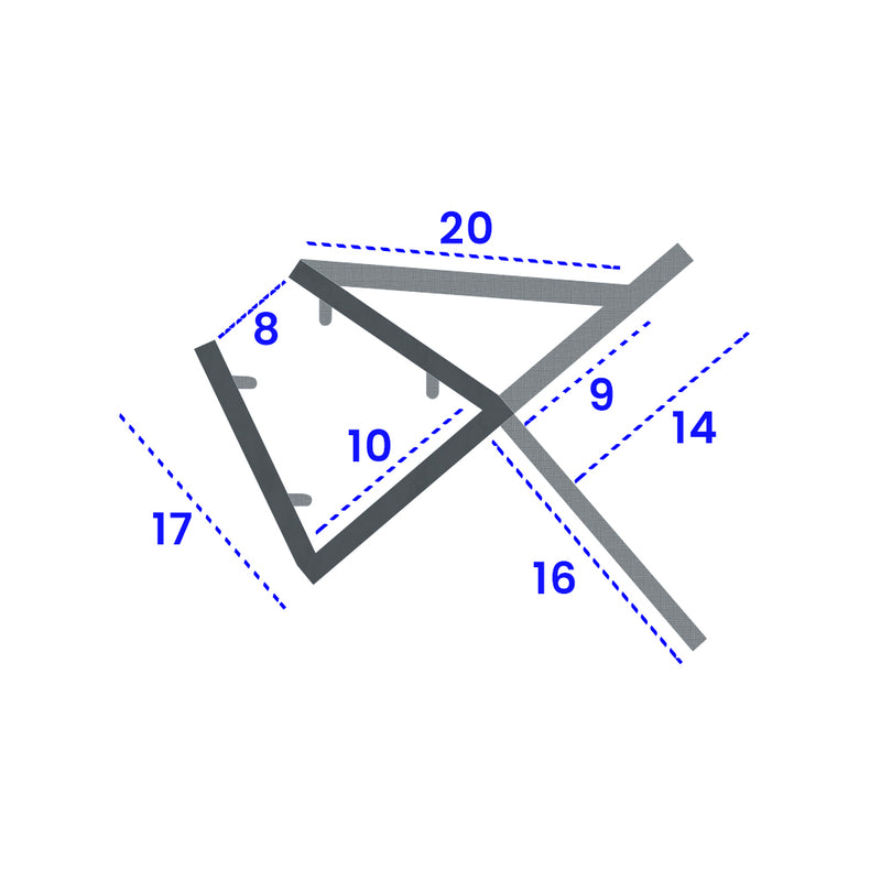 Black Shower Screen Seal Fits 8mm 9mm & 10mm Glass