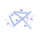 Flexible Shower Seal for 8-10mm Glass Fits Gaps from 11mm to 16mm