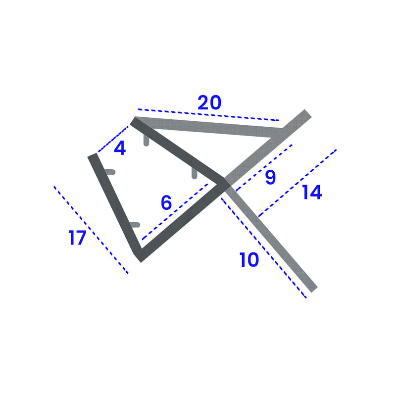 Rigid PVC U-Section Seal for Black Shower Doors and Bath Screens