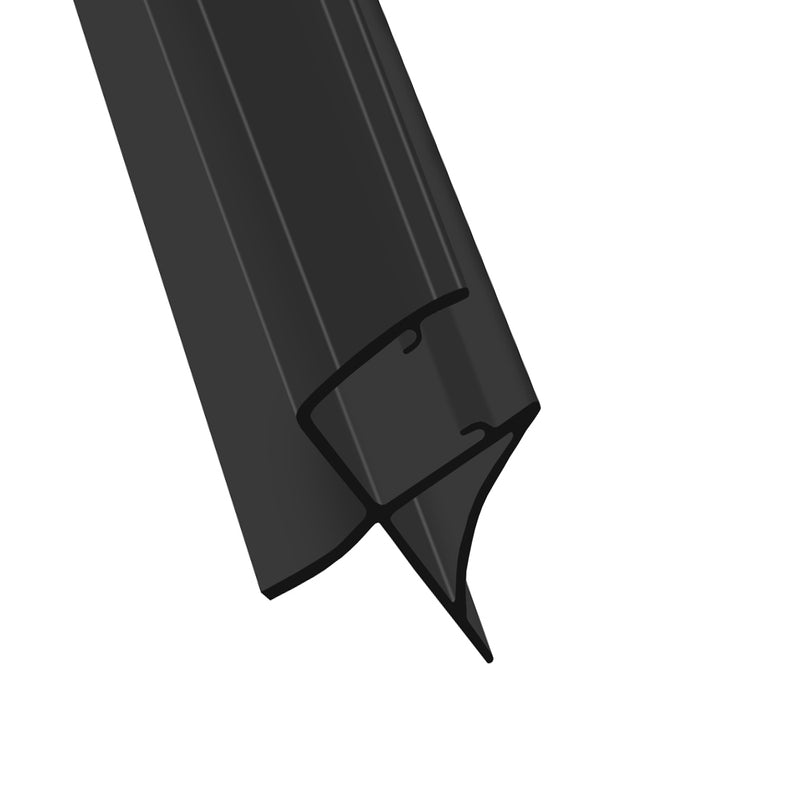 Flexible Shower Seal for Straight Glass No Adhesive Needed Easy to Install