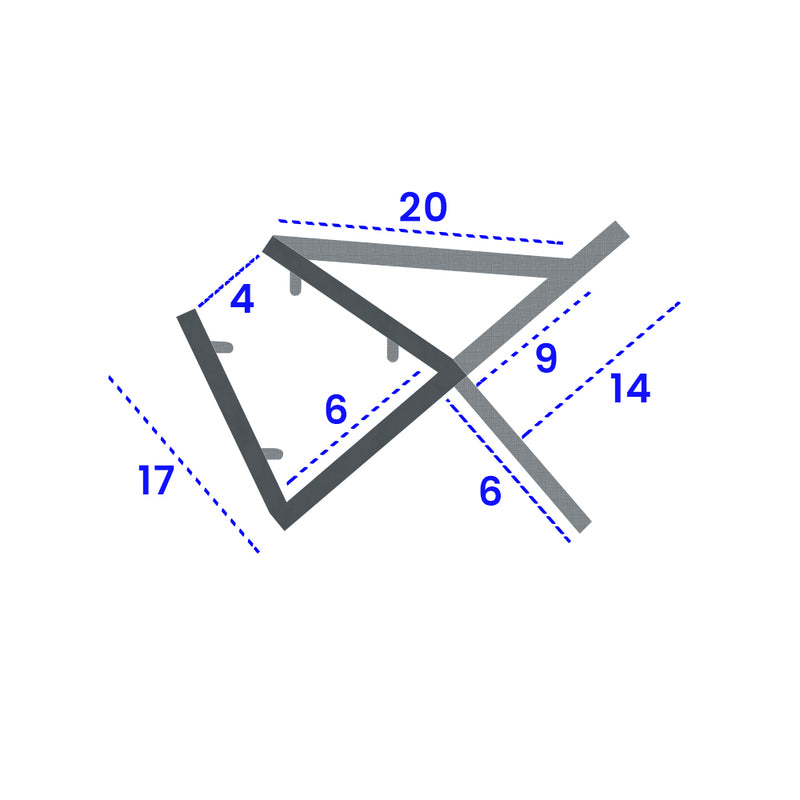 Customizable Black Shower Seal for Straight or Curved Glass 4mm to 6mm Thickness