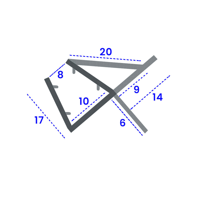 Rigid PVC U-Section Seal for Shower Doors and Bath Screens