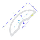 High-Quality Threshold Seal for Showers &amp; Bath Screens Available in White Clear & Black