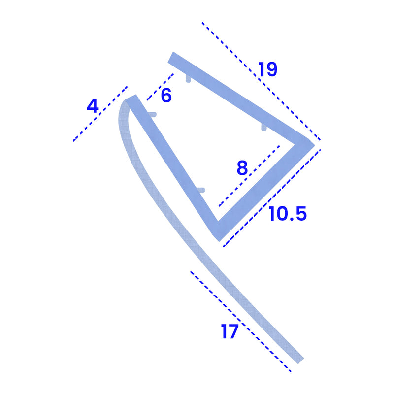 High-Quality PVC Shower Seal 800mm to 2000mm Lengths