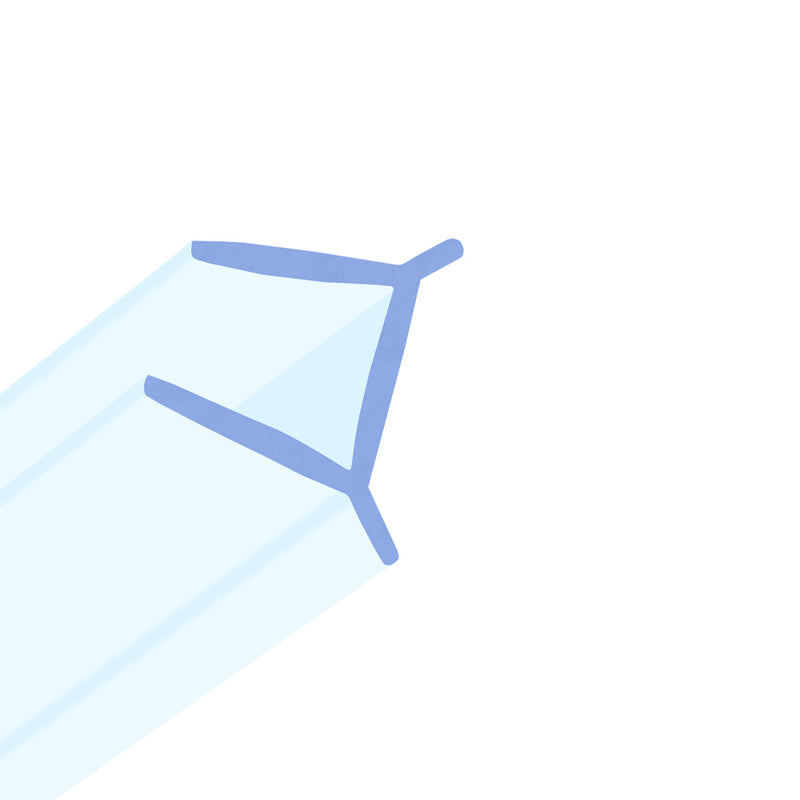 High-Quality Rigid PVC Shower Seal for Glass Multiple Lengths Available