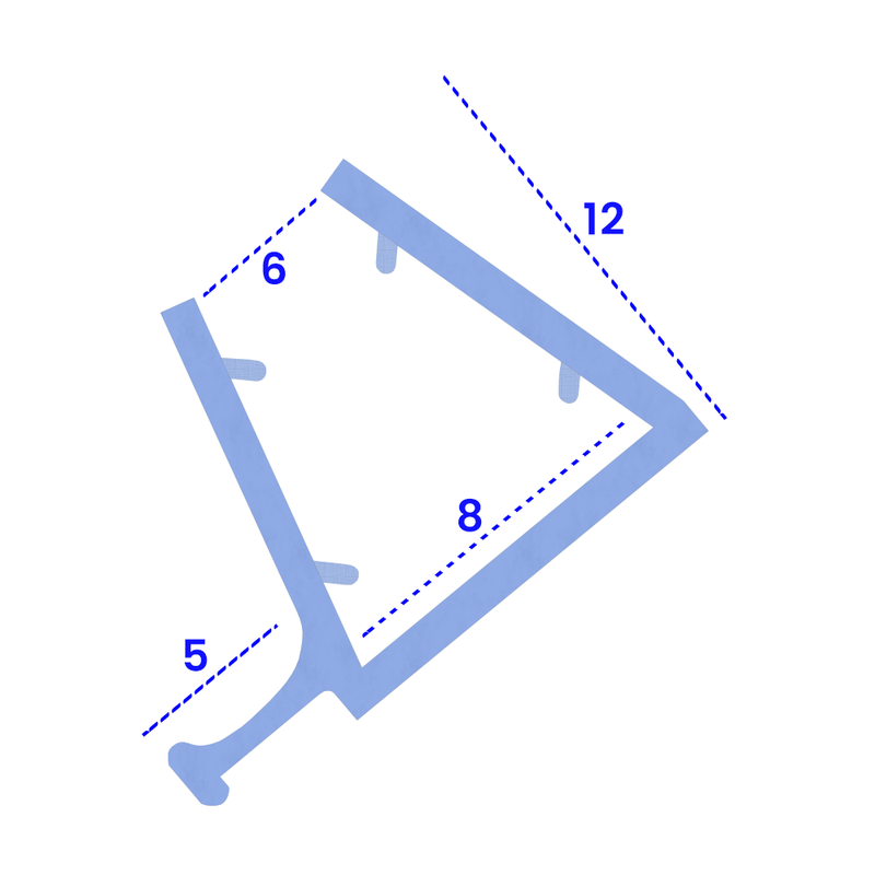Easy-to-Install Shower Seal for 6-8mm Glass Available in Multiple Lengths