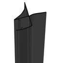 Rigid PVC U Black Seal for Straight Glass 4mm to 6mm Thickness