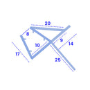 Premium Straight Shower Seals Gaps from 20mm to 25mm