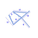 High-Quality Rigid PVC Shower Seal Fits 3mm to 4mm Glass Available in Multiple Sizes