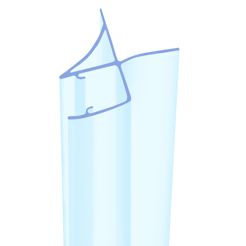 Flexible Shower Seal for Bath and Shower Screens Suitable for Straight Glass