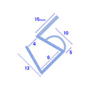 Premium Clear Seal for 4-6mm Glass Custom Length Service Available