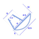 High-Quality Clear Shower Seal for Bath Screens No Adhesive Needed