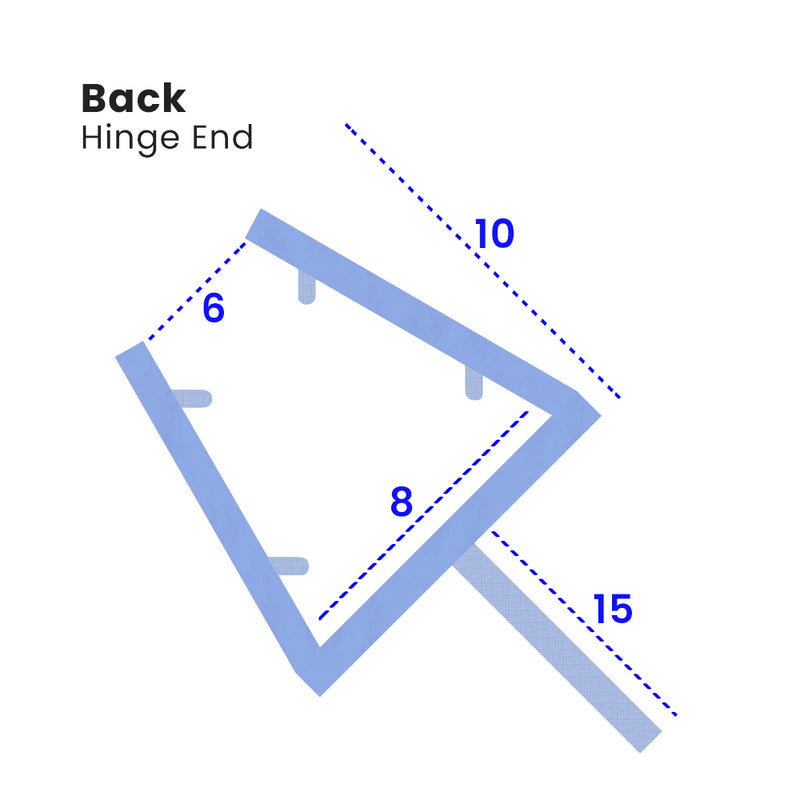 SEAL175 Bath & Shower Door Seal Easy Push-Fit Installation