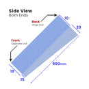 Watertight Tapered Shower Door Seal for Uneven Gaps 90cm Length