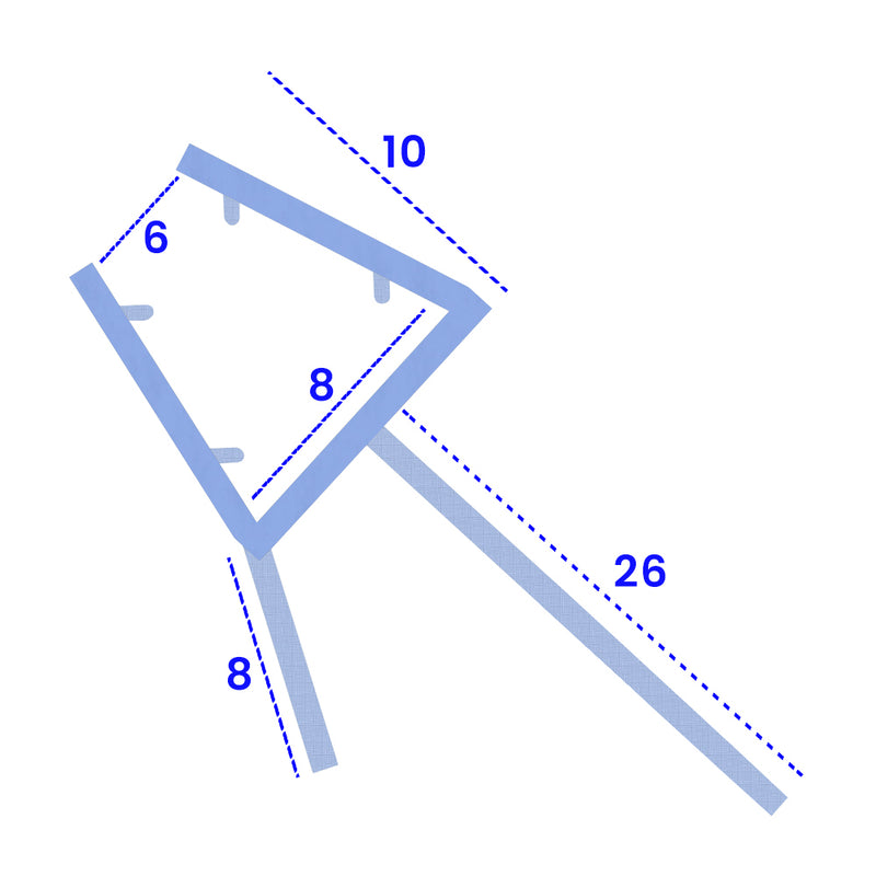 Premium Straight Shower Seal Fits 6mm 7mm & 8mm Glass