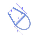 Premium PVC Shower Seal No Adhesive Required