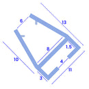High-Quality Rigid PVC Shower Seal No Adhesive Required