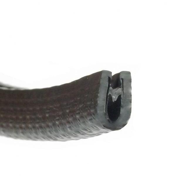 Black Flexible U-Shape Molding Trim For Car And Furniture