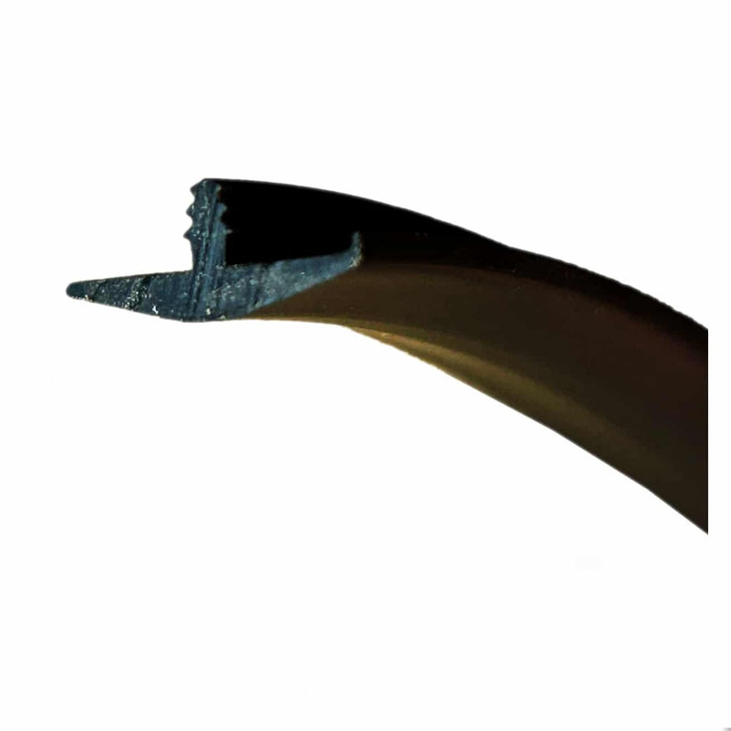 Black Single Lip T-Trim Edge Molding for Furniture and DIY Projects