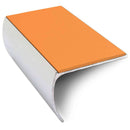 57 x 40mm Aluminium Non-Slip Stair Nosing Bullnose Edge with PVC Insert