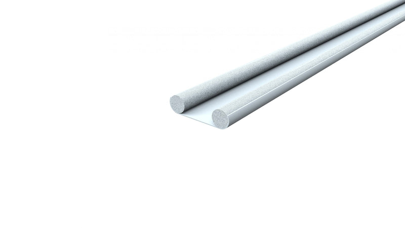 Industrial-Grade White Twin Tube Under Door Draught Excluder - 950mm