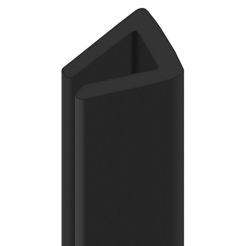 Black U Seal for Boats and Cars 5mm Width 10mm Height