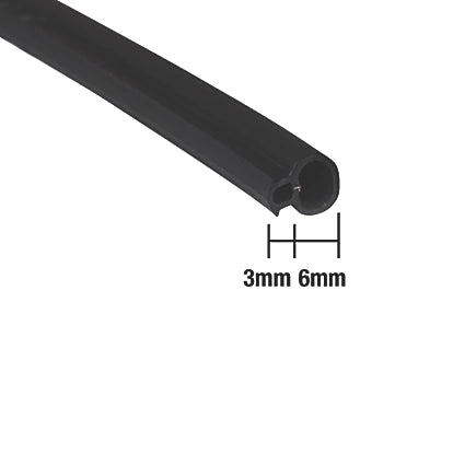 Premium Quality Black UPVC Door & Window Seal For Commercial Use - 20M