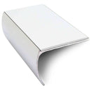 57 x 40mm Aluminium Non-Slip Stair Nosing Bullnose Edge with PVC Insert