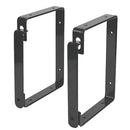 Pack of 2 Heavy Duty Black Ladder Storage Brackets - 250mm