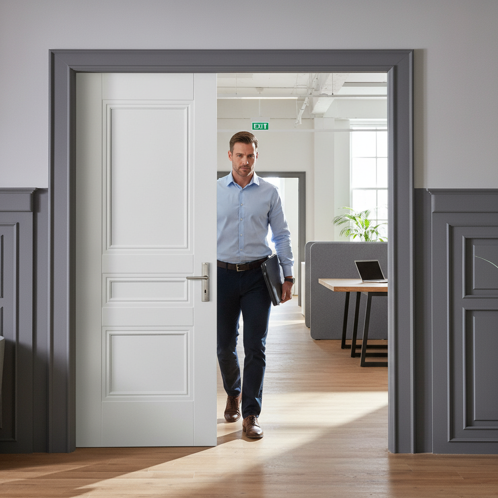 Internal White Primed Elegance Henley 3 Pair Door Set