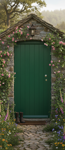 Premium Custom Made Cottage Style 7 Panel External Door with Solid Merbau Hardwood and RAL Colour Options