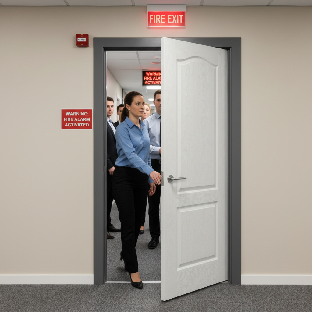 Internal Fire Door with 2-Panel Arch Design, FD30 Fire Ra...