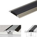 High-Performance 50mm Anodised Aluminium Non-Slip Door Threshold Strip Durable Easy Install for Floors & Stairs Premium Quality Invisible Finish