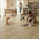 Herringbone Rigid Core Vinyl Flooring 5mm with UV Coating