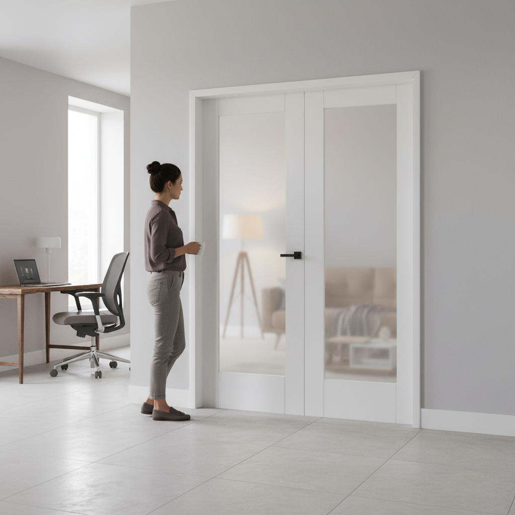 Internal White Primed Pattern 10 1 Light Obscure Glass Pa...
