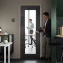 Premium Umber Grey Laminate Panel with Clear Tempered Glass for Maximum Light Optimization