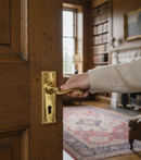 Premium Traditional Suite Lever on Backplate with Beaded Pattern and Square Profile Design